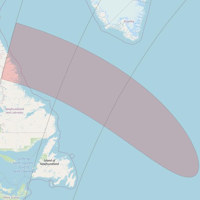 Eutelsat 10B at 10&deg; E downlink Ku-band S061 User Spot beam coverage map