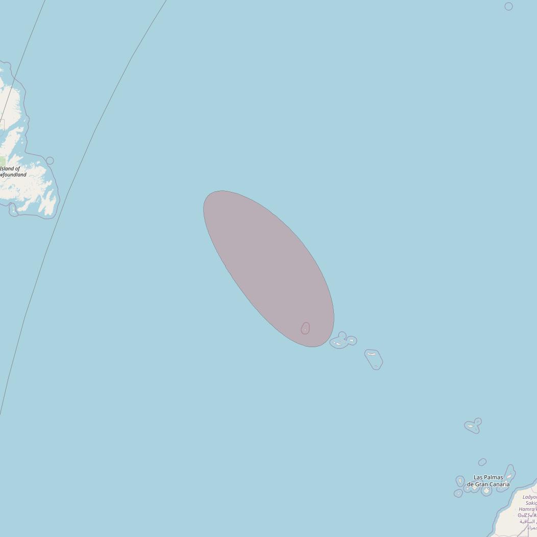 Eutelsat 10B at 10&deg; E downlink Ku-band S069 User Spot beam coverage map