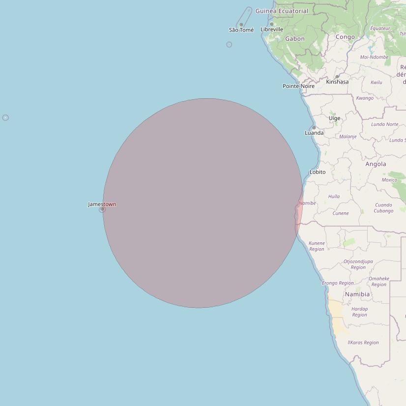 Eutelsat 10B at 10&deg; E downlink Ku-band S130 User Spot beam coverage map