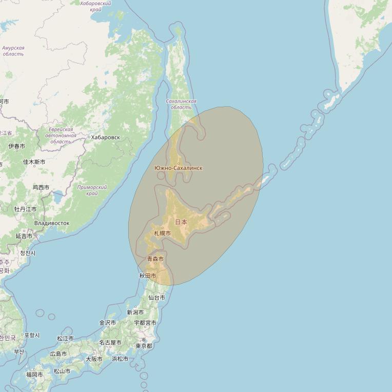 Chinasat 26 at 125&deg; E downlink Ka-band B053 User Spot beam coverage map