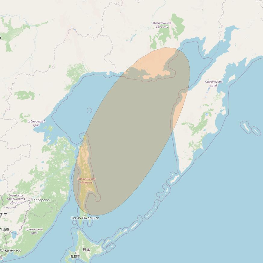 Chinasat 26 at 125&deg; E downlink Ka-band B057 User Spot beam coverage map