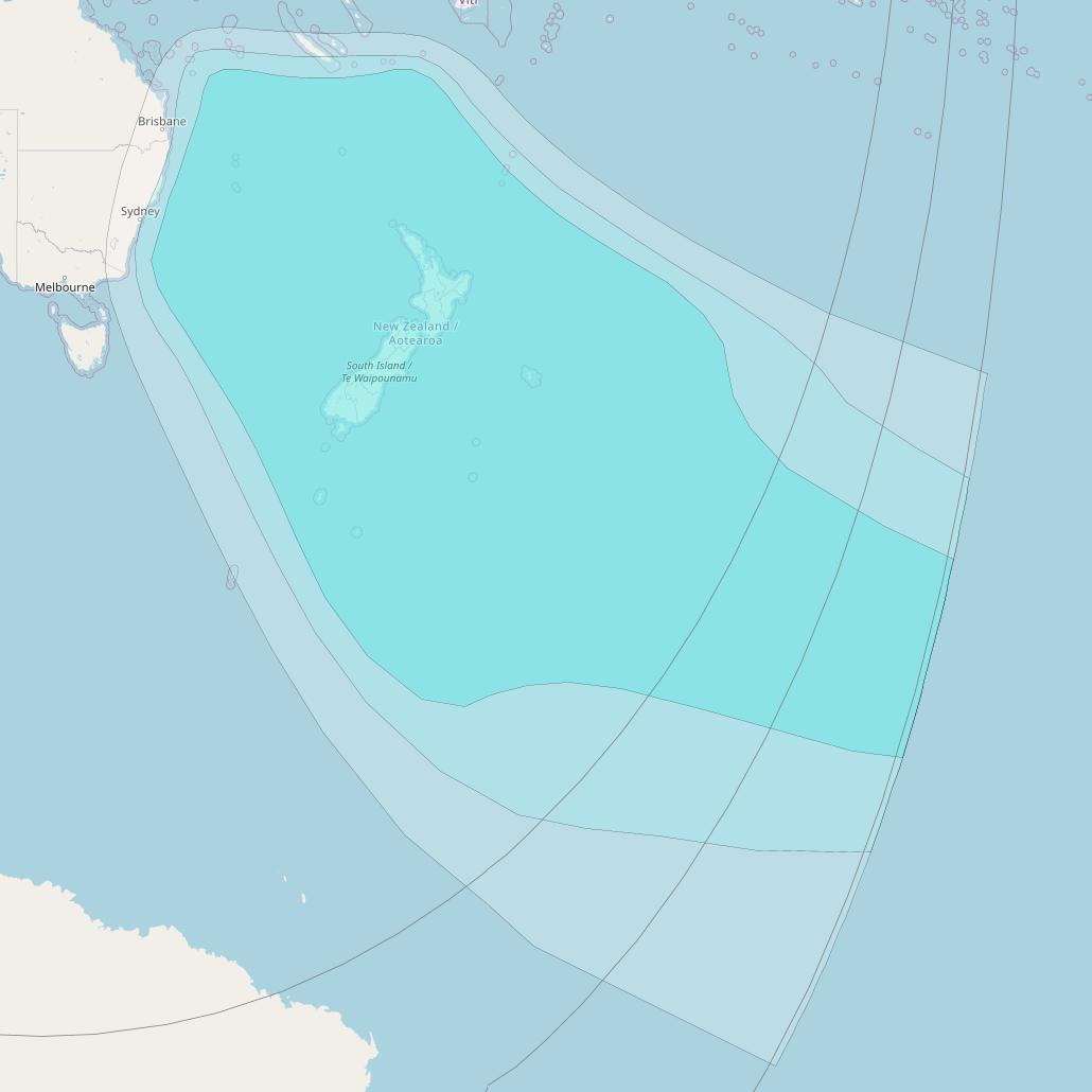Inmarsat-4F2 at 143&deg; E downlink L-band F2R004 Regional Spot beam coverage map