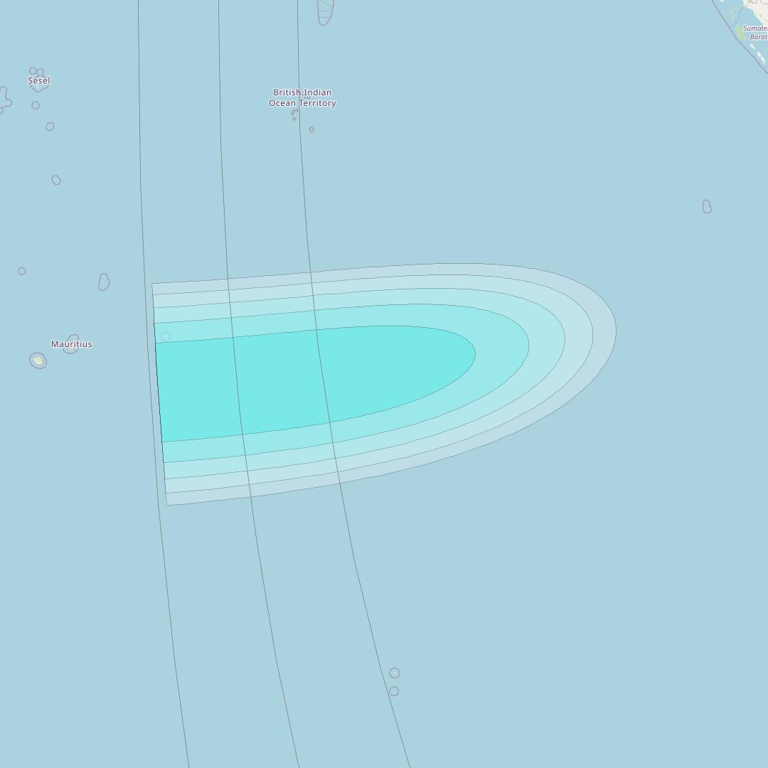 Inmarsat-4F2 at 143&deg; E downlink L-band F2S001 User Spot beam coverage map