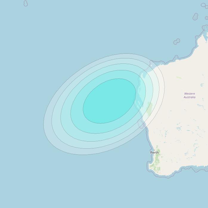 Inmarsat-4F2 at 143&deg; E downlink L-band F2S031 User Spot beam coverage map