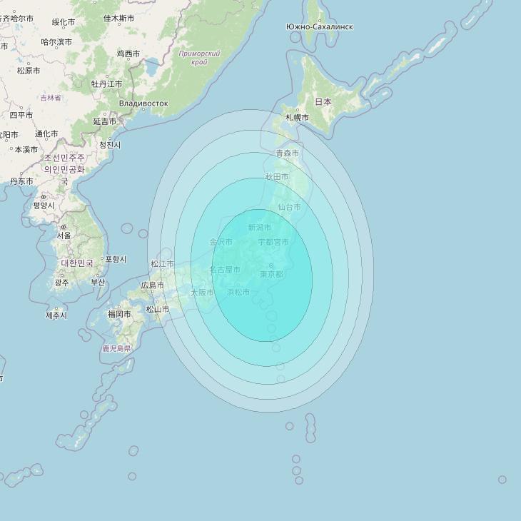 Inmarsat-4F2 at 143&deg; E downlink L-band F2S094 User Spot beam coverage map