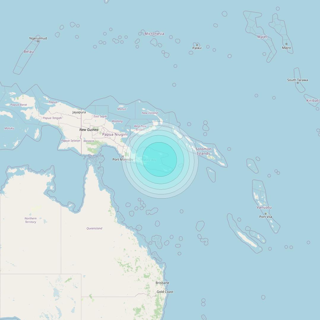 Inmarsat-4F2 at 143&deg; E downlink L-band F2S117 User Spot beam coverage map