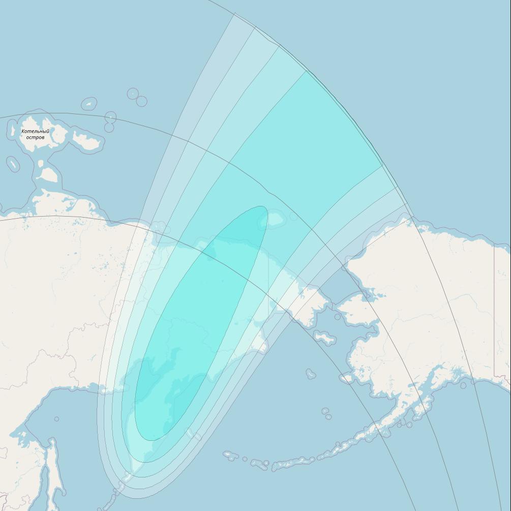 Inmarsat-4F2 at 143&deg; E downlink L-band F2S125 User Spot beam coverage map