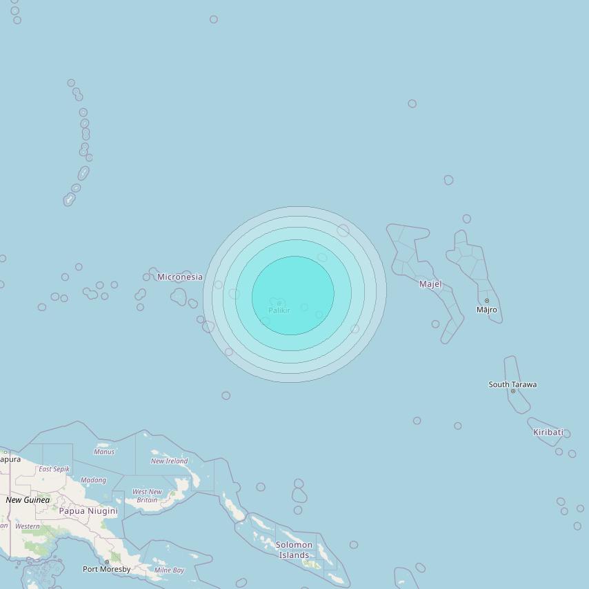 Inmarsat-4F2 at 143&deg; E downlink L-band F2S133 User Spot beam coverage map