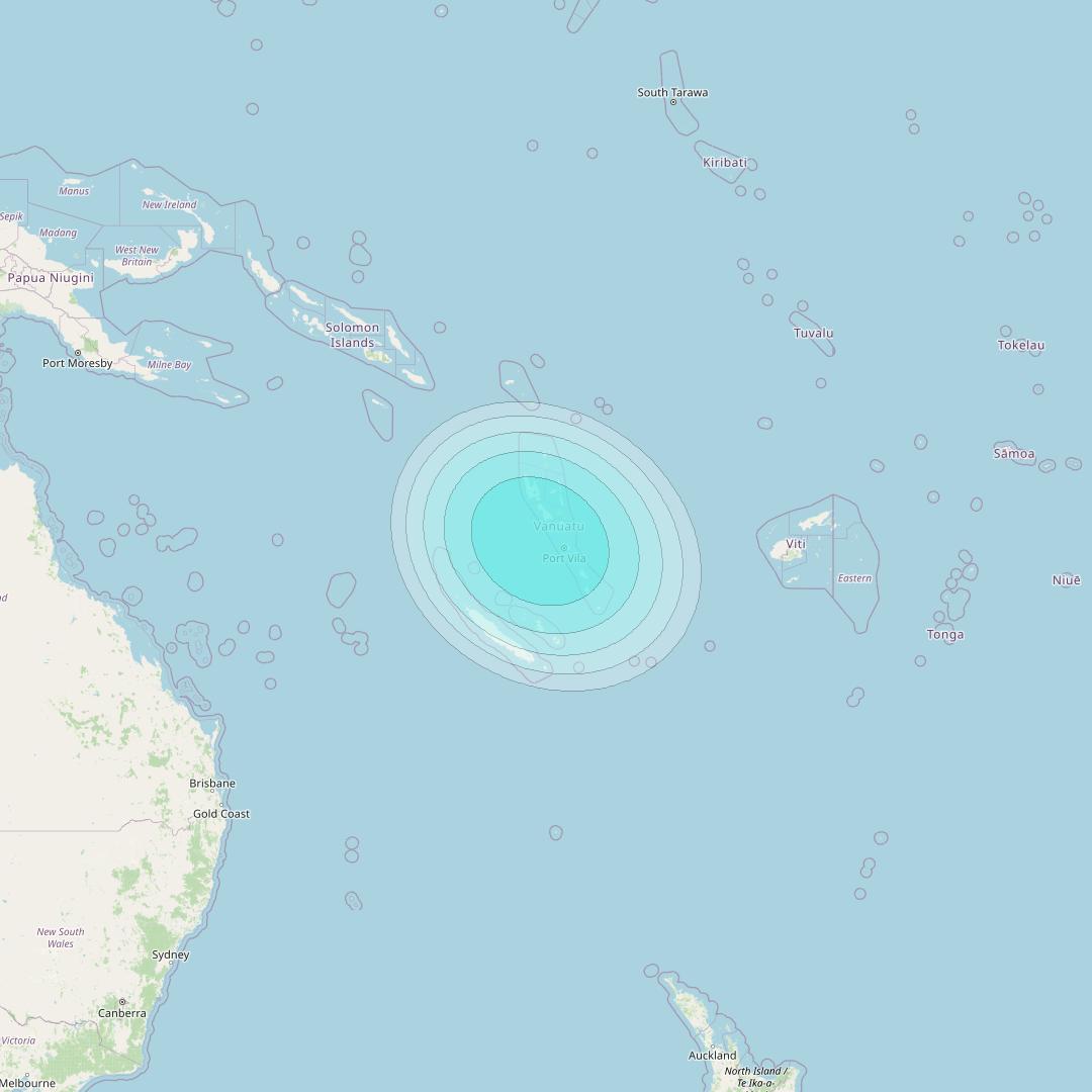 Inmarsat-4F2 at 143&deg; E downlink L-band F2S144 User Spot beam coverage map