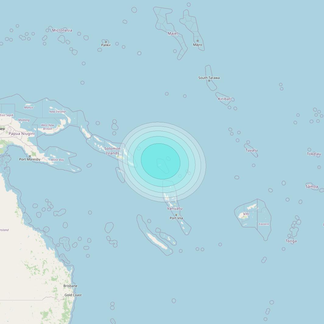 Inmarsat-4F2 at 143&deg; E downlink L-band F2S145 User Spot beam coverage map