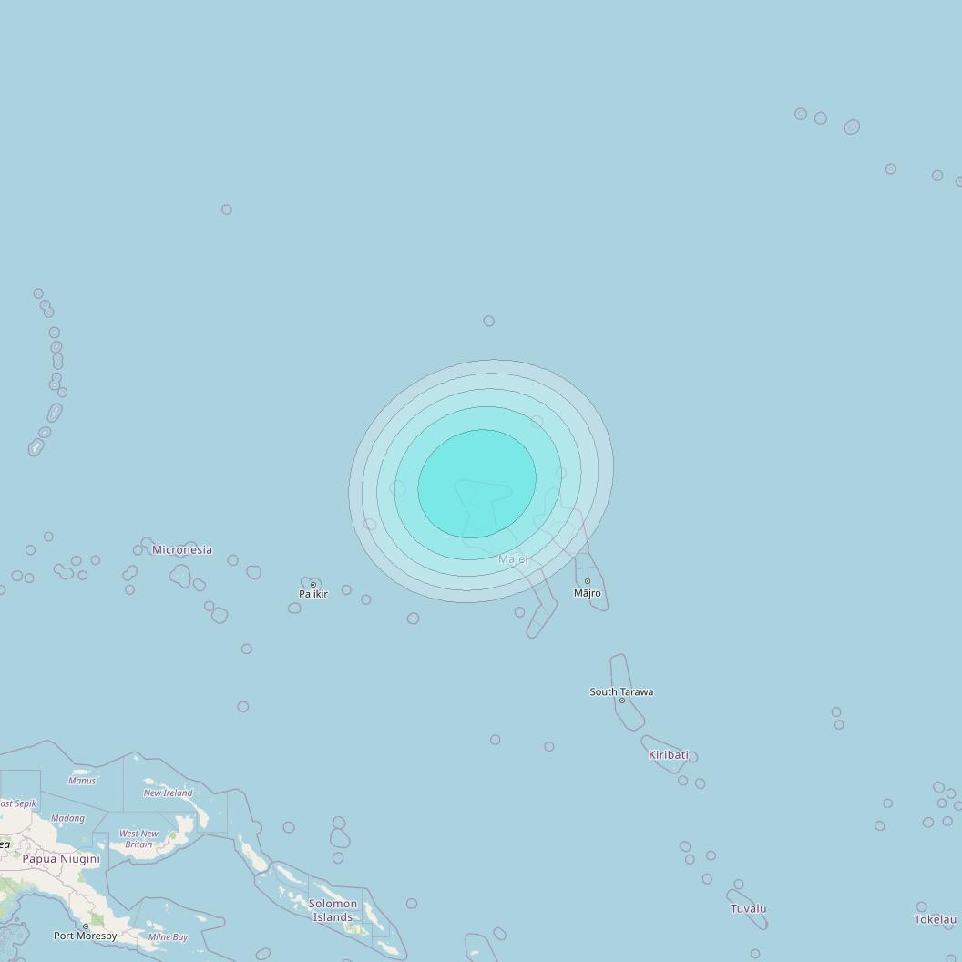Inmarsat-4F2 at 143&deg; E downlink L-band F2S148 User Spot beam coverage map