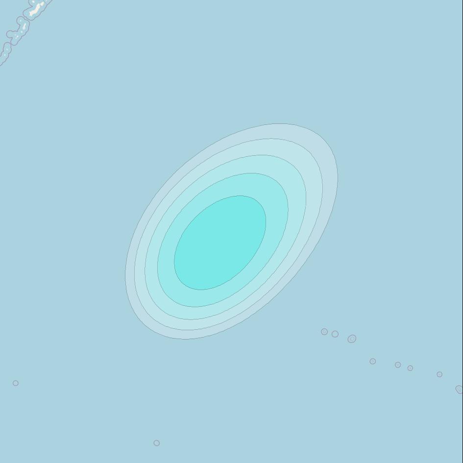 Inmarsat-4F2 at 143&deg; E downlink L-band F2S151 User Spot beam coverage map
