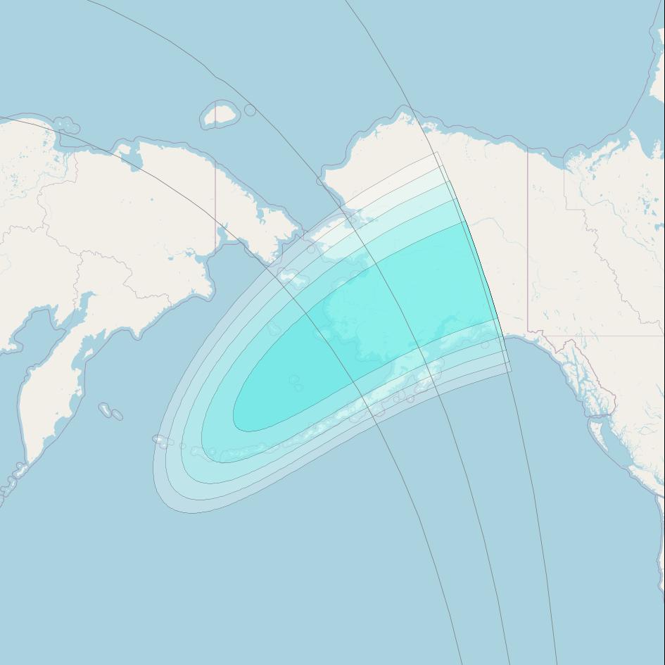 Inmarsat-4F2 at 143&deg; E downlink L-band F2S153 User Spot beam coverage map