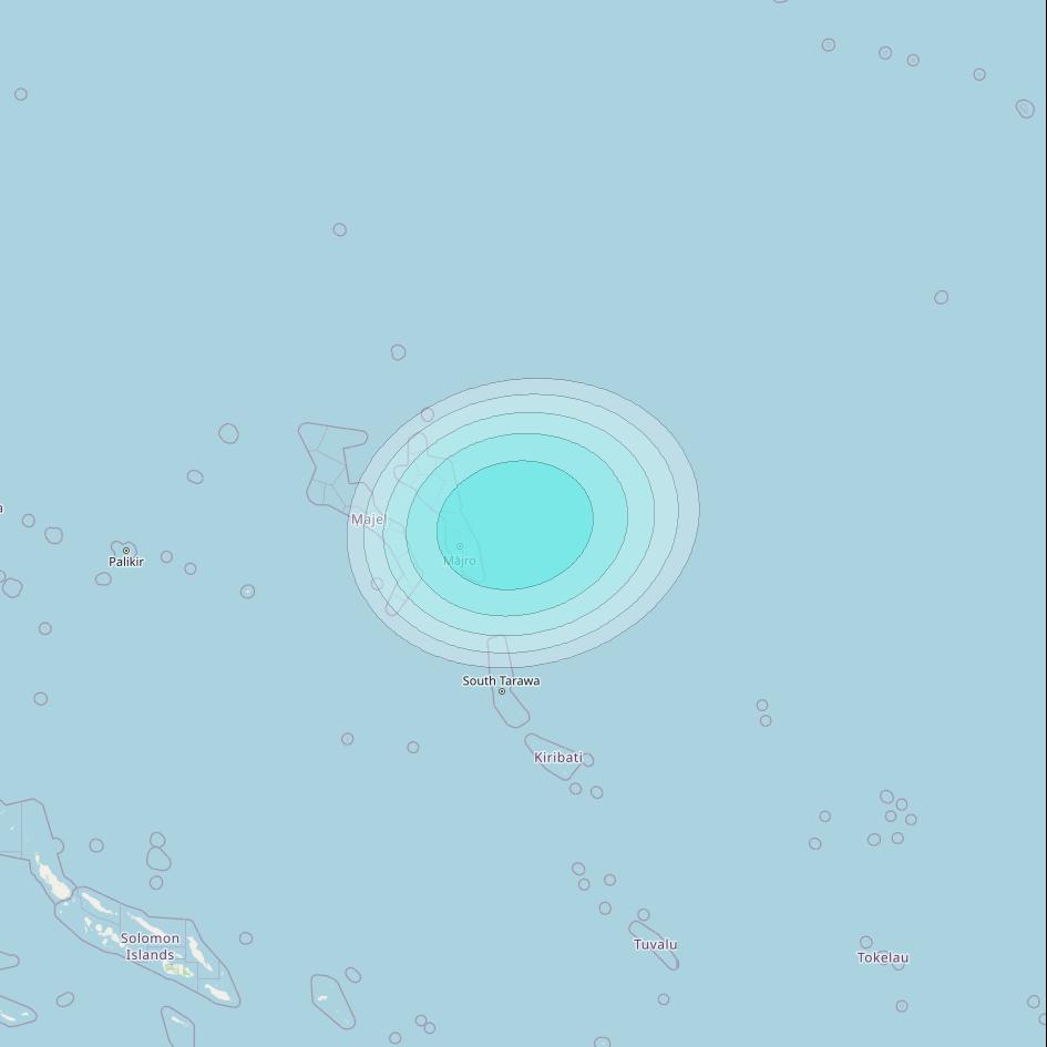 Inmarsat-4F2 at 143&deg; E downlink L-band F2S161 User Spot beam coverage map