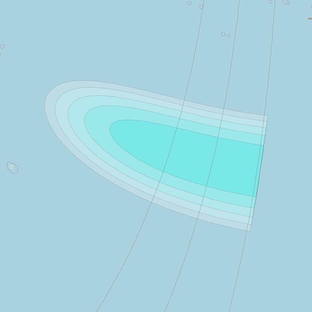 Inmarsat-4F2 at 143&deg; E downlink L-band F2S167 User Spot beam coverage map