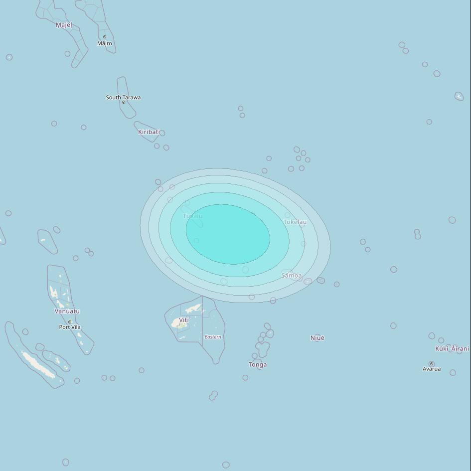 Inmarsat-4F2 at 143&deg; E downlink L-band F2S171 User Spot beam coverage map