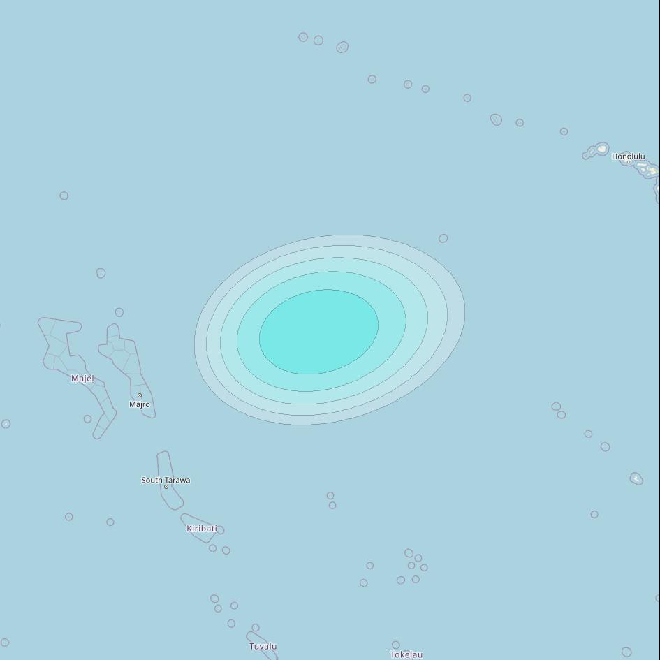 Inmarsat-4F2 at 143&deg; E downlink L-band F2S174 User Spot beam coverage map