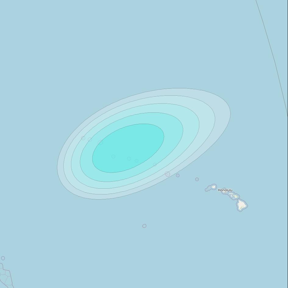 Inmarsat-4F2 at 143&deg; E downlink L-band F2S176 User Spot beam coverage map