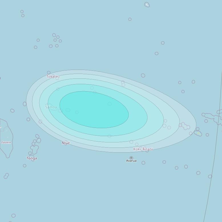 Inmarsat-4F2 at 143&deg; E downlink L-band F2S181 User Spot beam coverage map