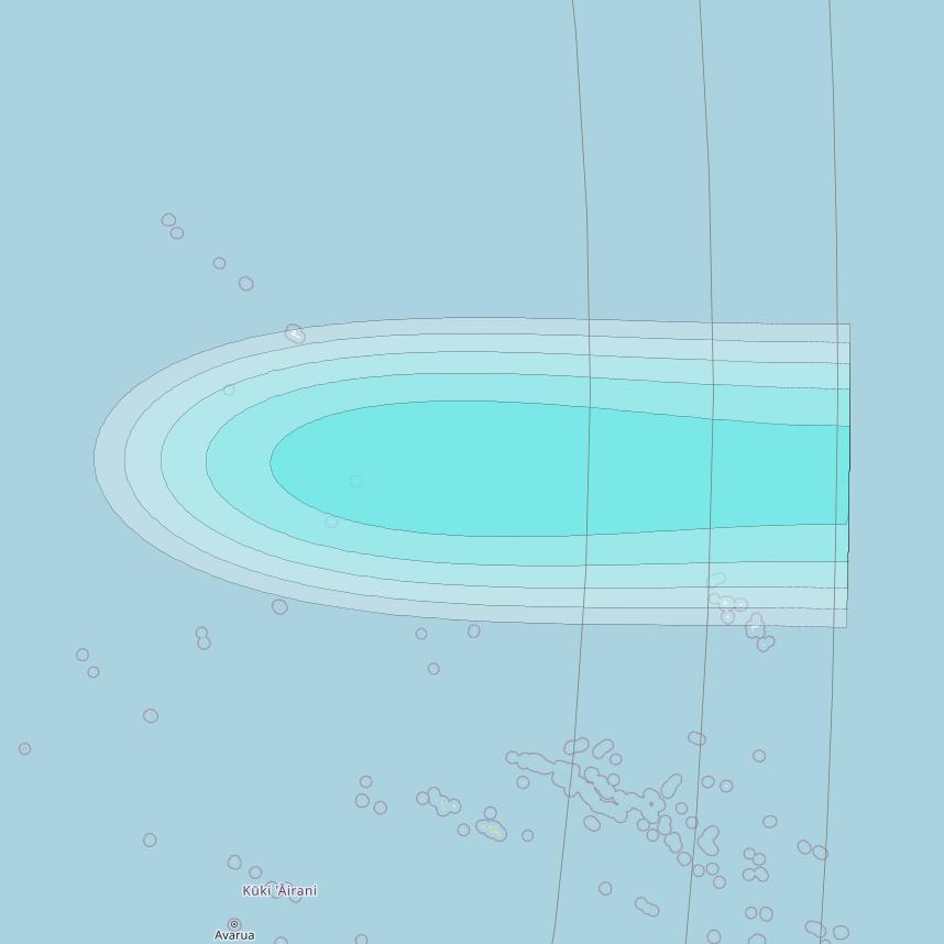 Inmarsat-4F2 at 143&deg; E downlink L-band F2S190 User Spot beam coverage map
