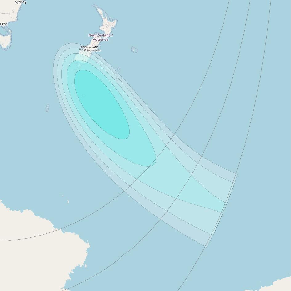 Inmarsat-4F1 at 143° E downlink L-band S126 User Spot beam coverage map