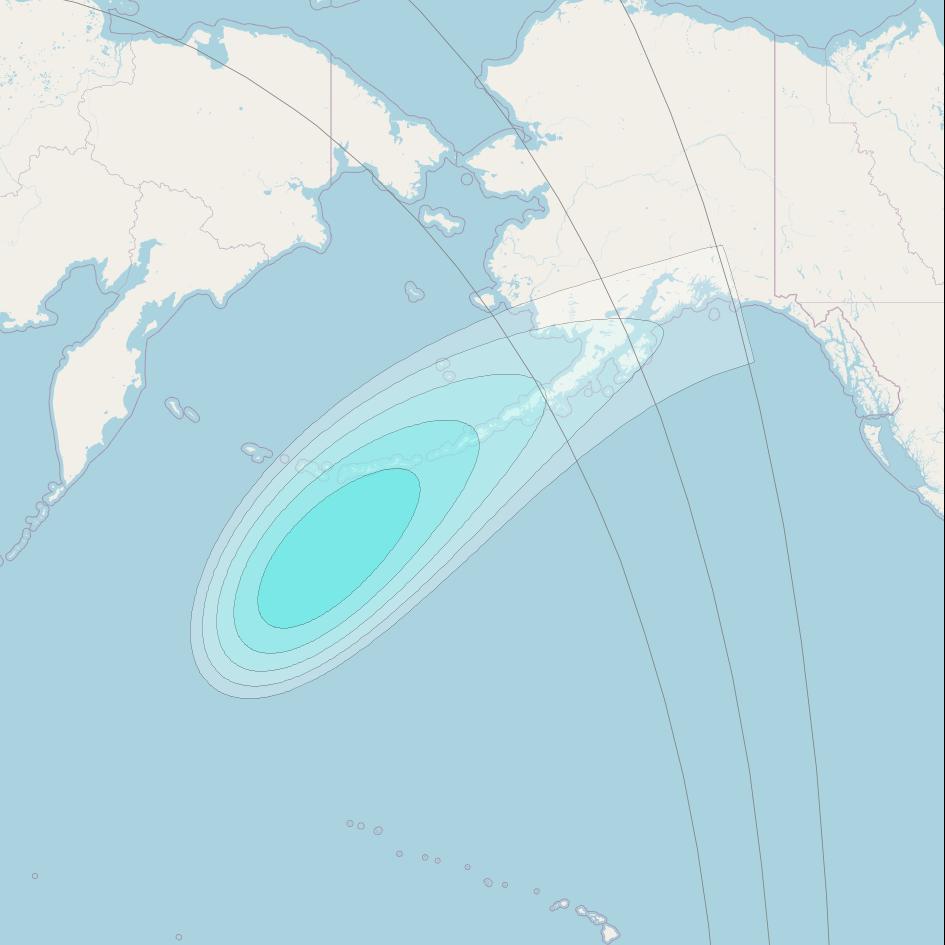 Inmarsat-4F1 at 143° E downlink L-band S152 User Spot beam coverage map