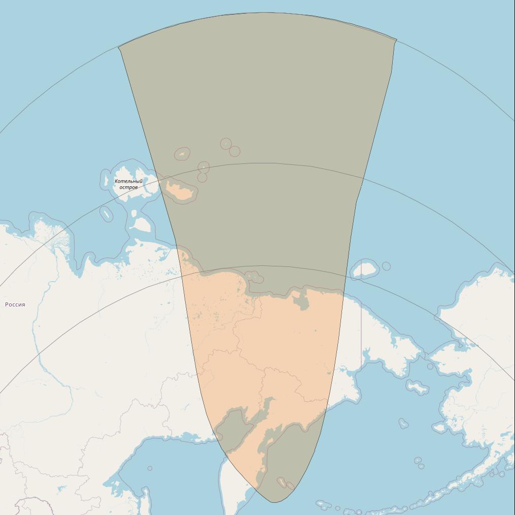 Chinasat 19 at 163&deg; E downlink Ka-band B168 User Spot beam coverage map