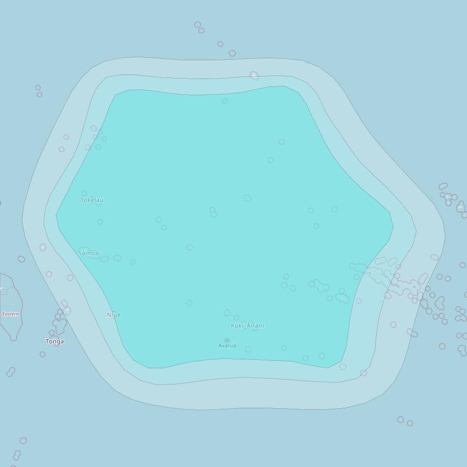 Inmarsat-4F1 at 178&deg; E downlink L-band F1R005 Regional Spot beam coverage map