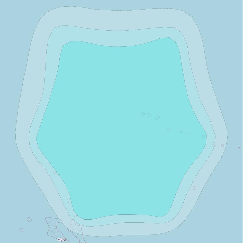 Inmarsat-4F1 at 178&deg; E downlink L-band F1R011 Regional Spot beam coverage map