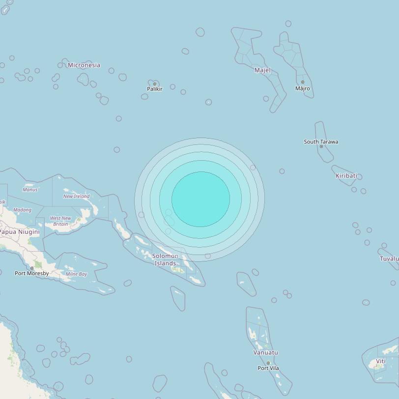 Inmarsat-4F1 at 178&deg; E downlink L-band F1S060 User Spot beam coverage map