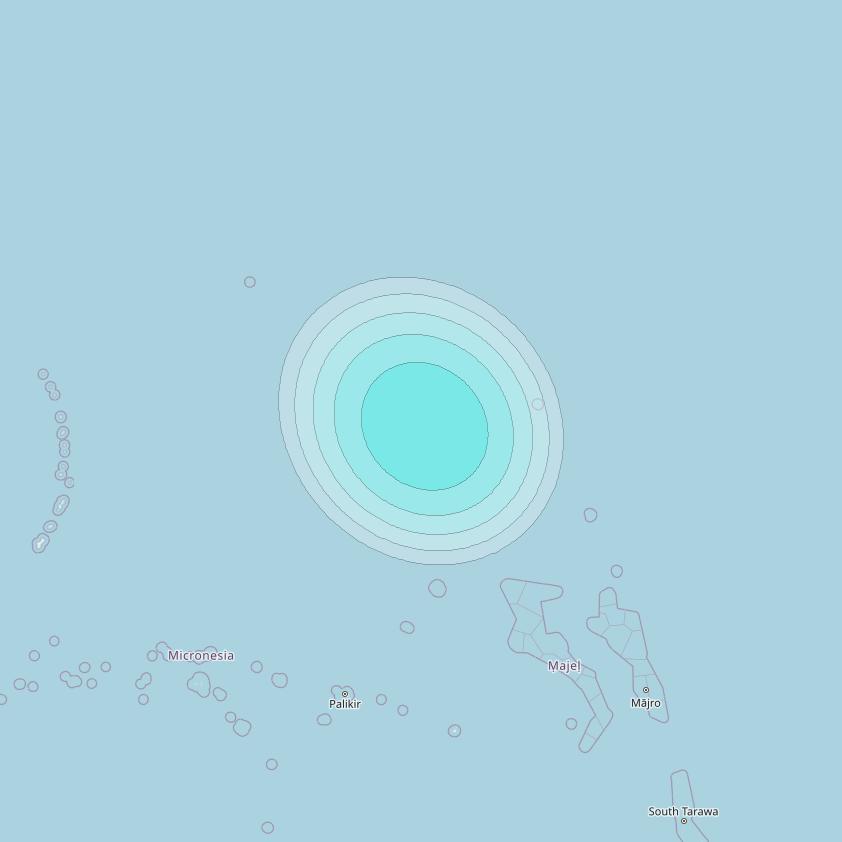 Inmarsat-4F1 at 178&deg; E downlink L-band F1S063 User Spot beam coverage map