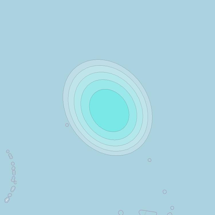 Inmarsat-4F1 at 178&deg; E downlink L-band F1S064 User Spot beam coverage map