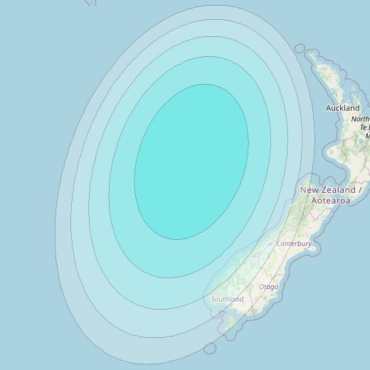 Inmarsat-4F1 at 178&deg; E downlink L-band F1S070 User Spot beam coverage map