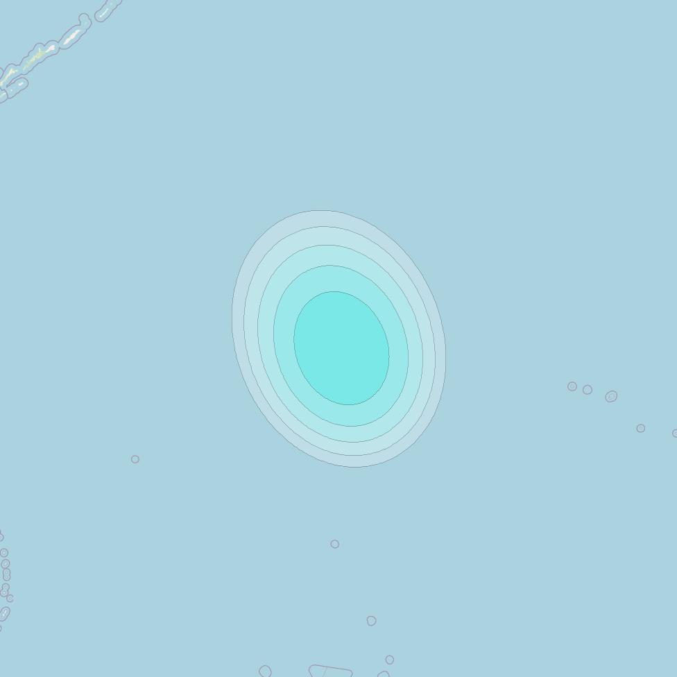 Inmarsat-4F1 at 178&deg; E downlink L-band F1S079 User Spot beam coverage map