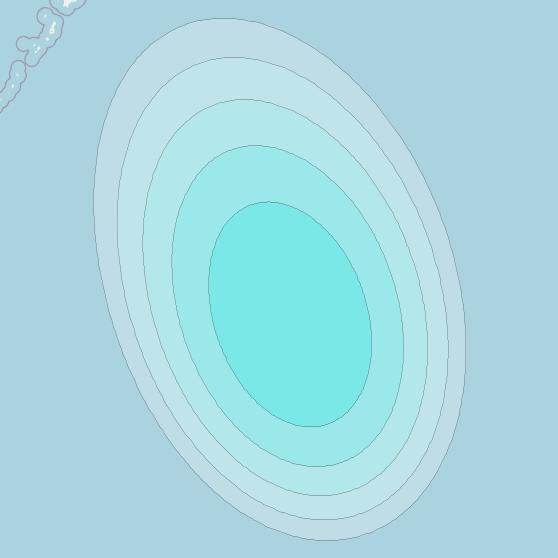 Inmarsat-4F1 at 178&deg; E downlink L-band F1S080 User Spot beam coverage map