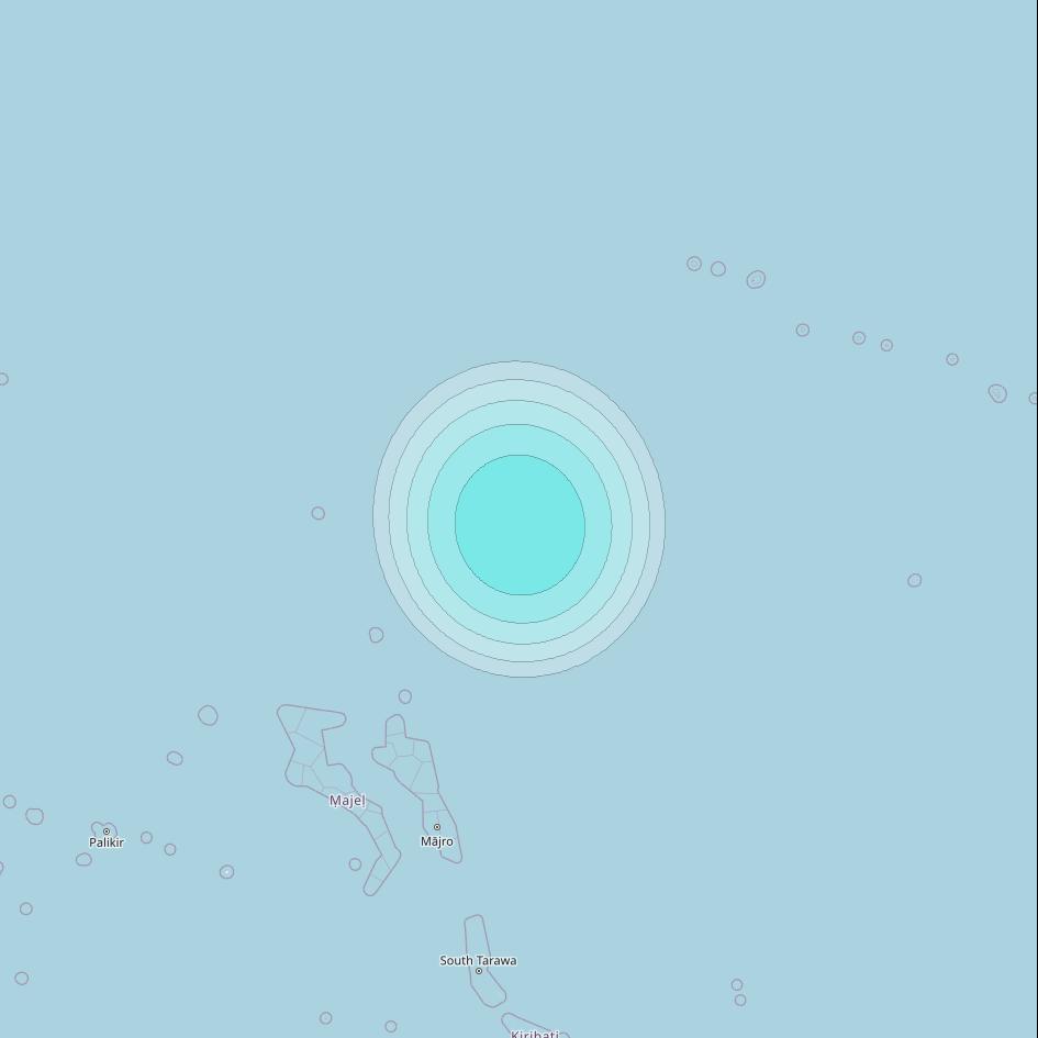 Inmarsat-4F1 at 178&deg; E downlink L-band F1S092 User Spot beam coverage map