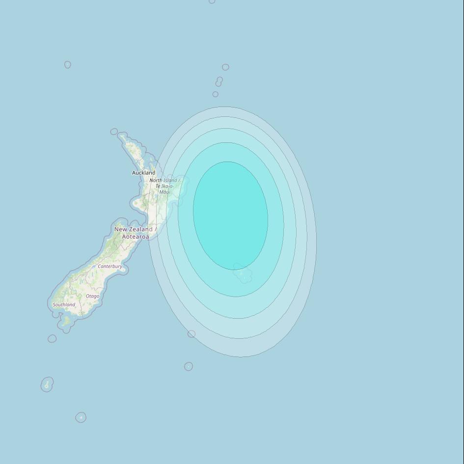 Inmarsat-4F1 at 178&deg; E downlink L-band F1S099 User Spot beam coverage map