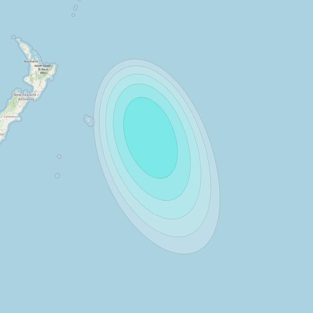 Inmarsat-4F1 at 178&deg; E downlink L-band F1S113 User Spot beam coverage map