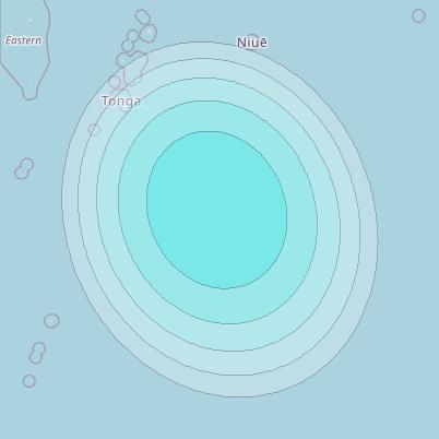 Inmarsat-4F1 at 178&deg; E downlink L-band F1S115 User Spot beam coverage map