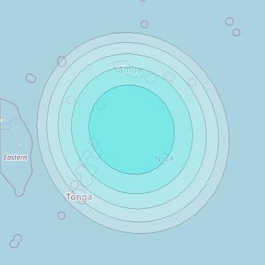 Inmarsat-4F1 at 178&deg; E downlink L-band F1S116 User Spot beam coverage map