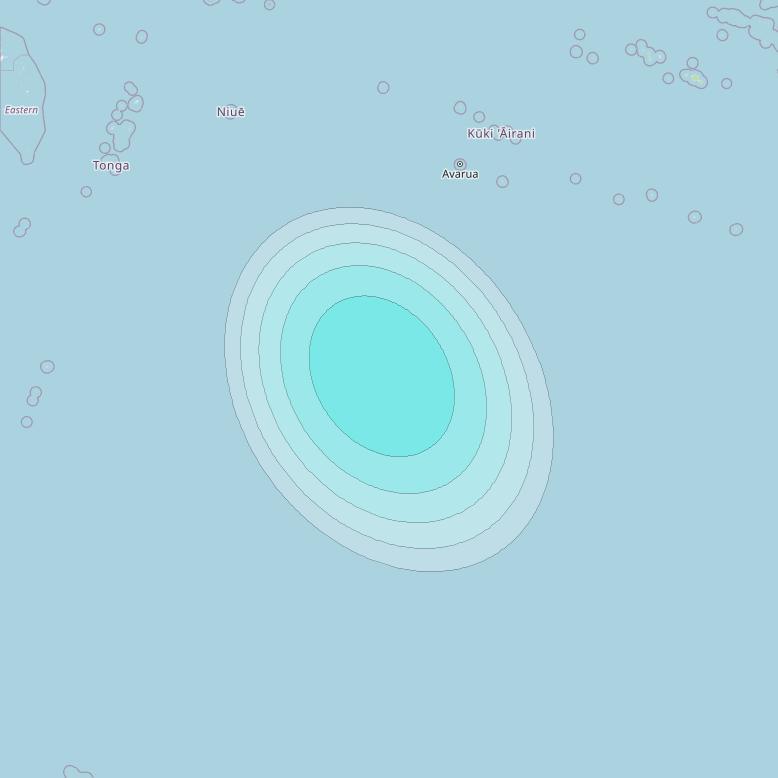 Inmarsat-4F1 at 178&deg; E downlink L-band F1S128 User Spot beam coverage map