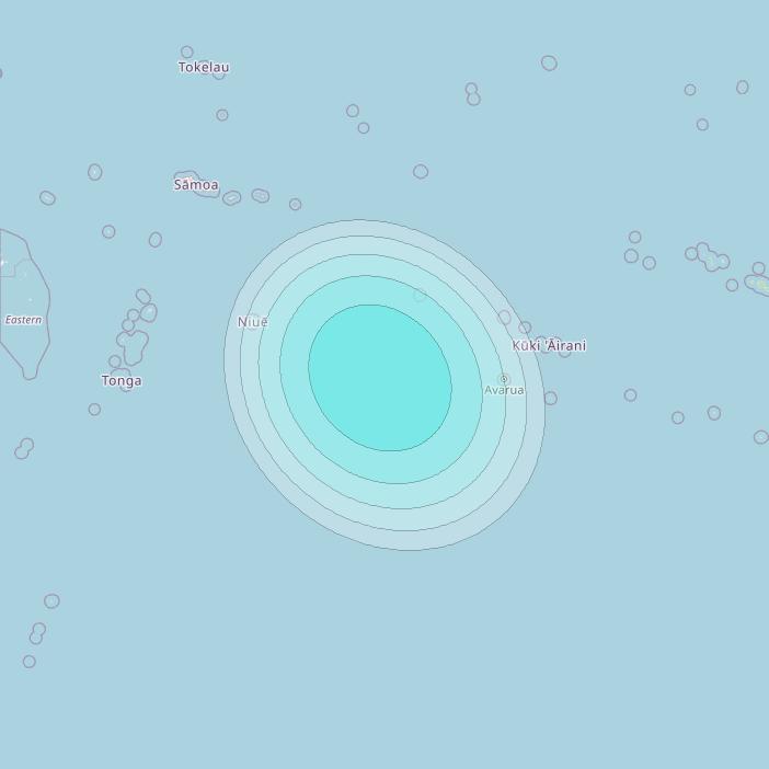 Inmarsat-4F1 at 178&deg; E downlink L-band F1S129 User Spot beam coverage map