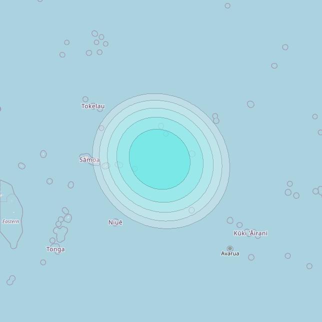 Inmarsat-4F1 at 178&deg; E downlink L-band F1S130 User Spot beam coverage map