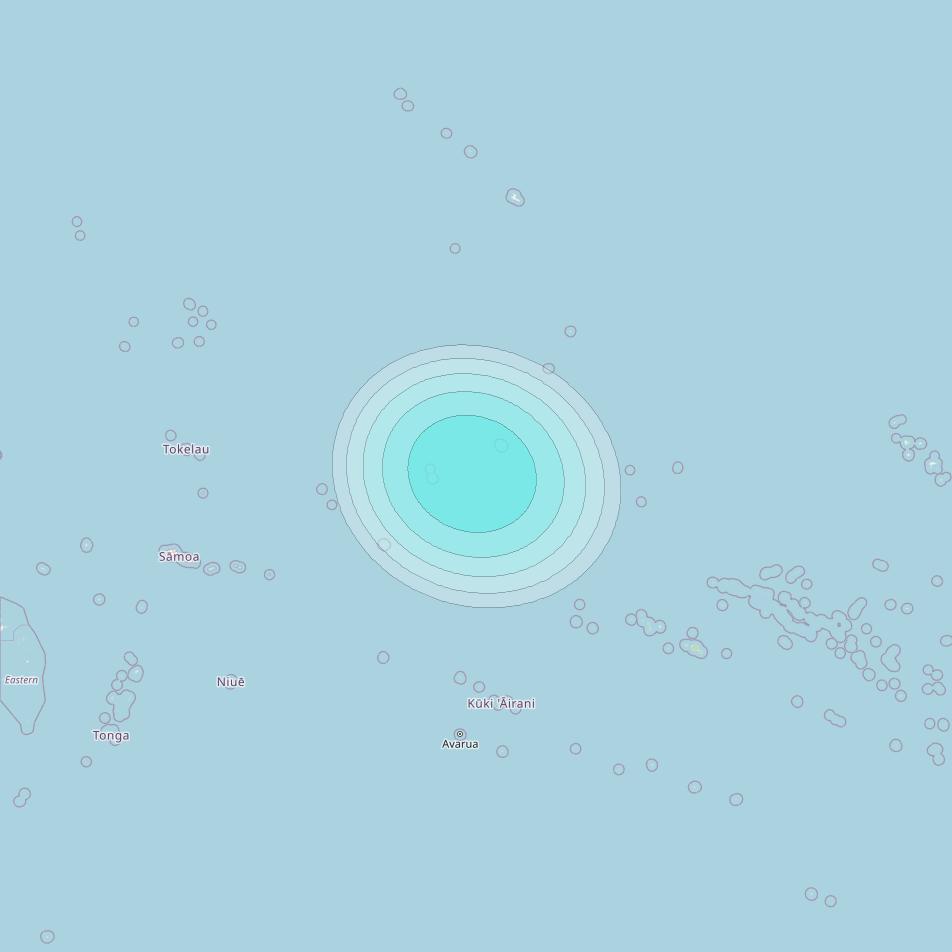 Inmarsat-4F1 at 178&deg; E downlink L-band F1S145 User Spot beam coverage map