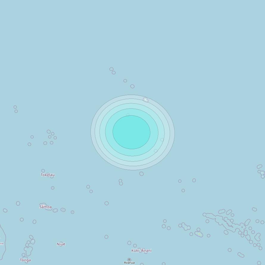 Inmarsat-4F1 at 178&deg; E downlink L-band F1S146 User Spot beam coverage map