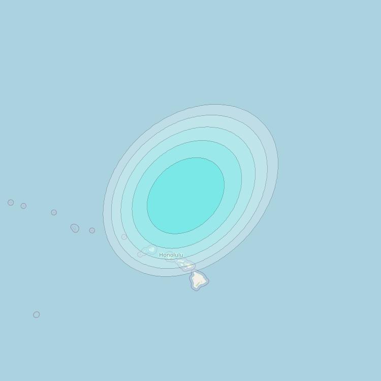 Inmarsat-4F1 at 178&deg; E downlink L-band F1S150 User Spot beam coverage map