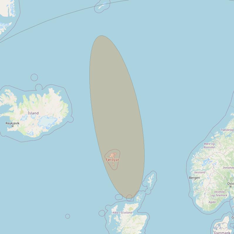 Eutelsat Konnect VHTS at 3&deg; E downlink Ka-band S005 User Spot beam coverage map