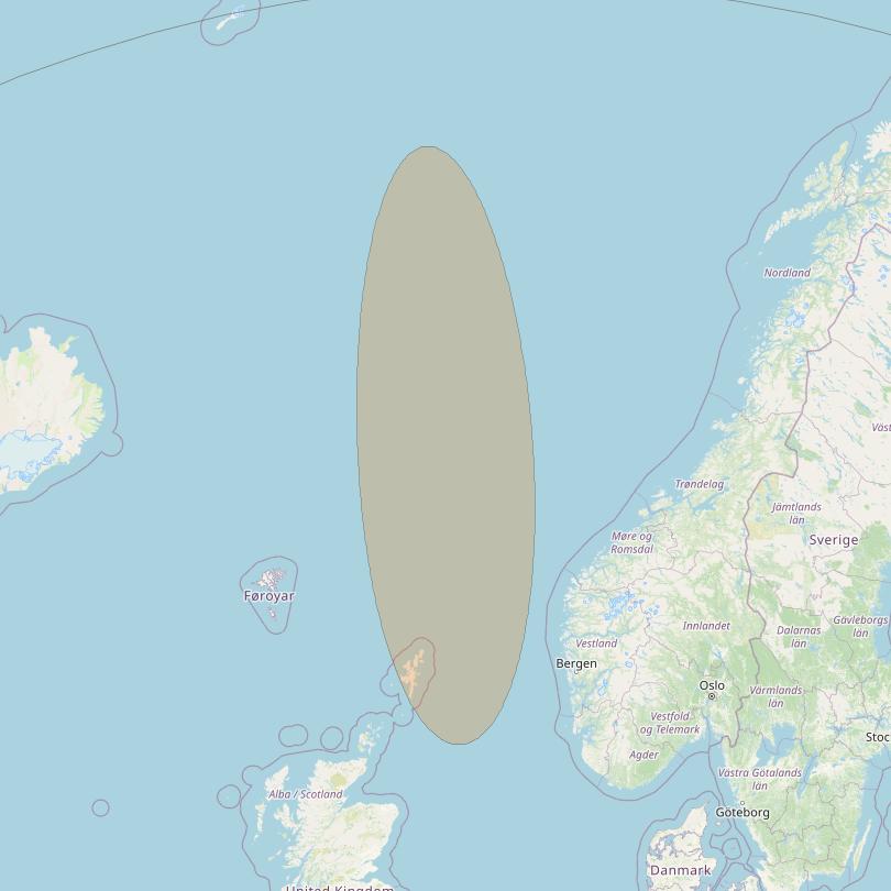 Eutelsat Konnect VHTS at 3&deg; E downlink Ka-band S006 User Spot beam coverage map