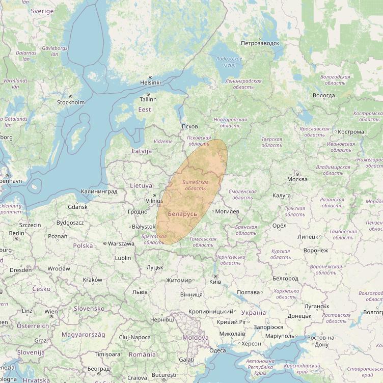 Eutelsat Konnect VHTS at 3&deg; E downlink Ka-band S035 User Spot beam coverage map