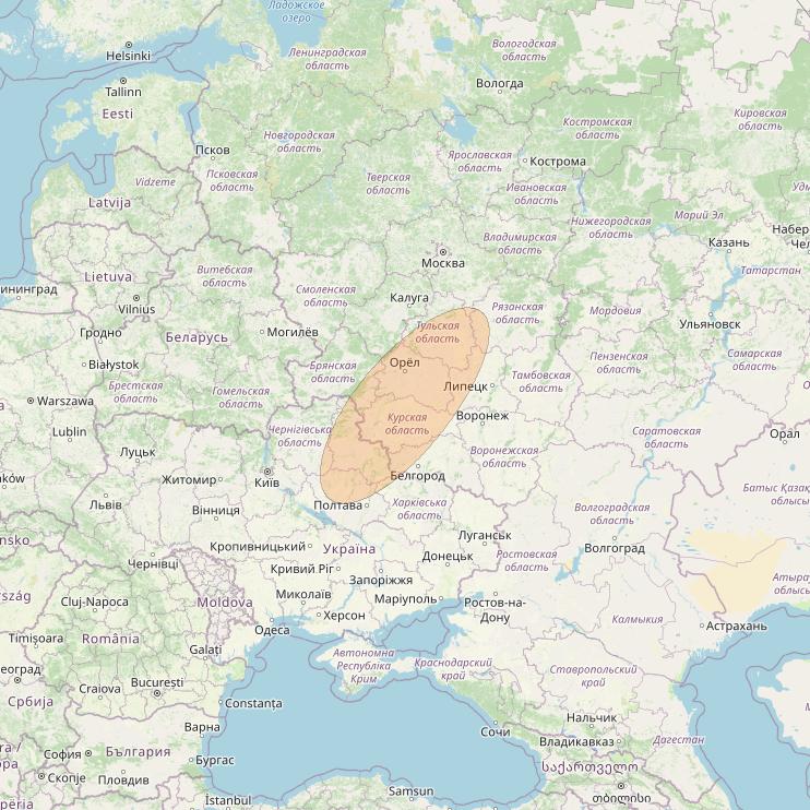 Eutelsat Konnect VHTS at 3&deg; E downlink Ka-band S065 User Spot beam coverage map